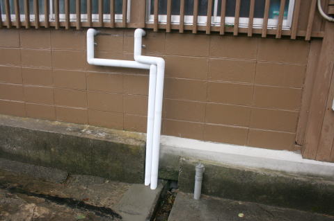 修繕された水道管